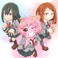 MHA friend group (Mina, Ochaco and Tsuyu) Character | AI Chat